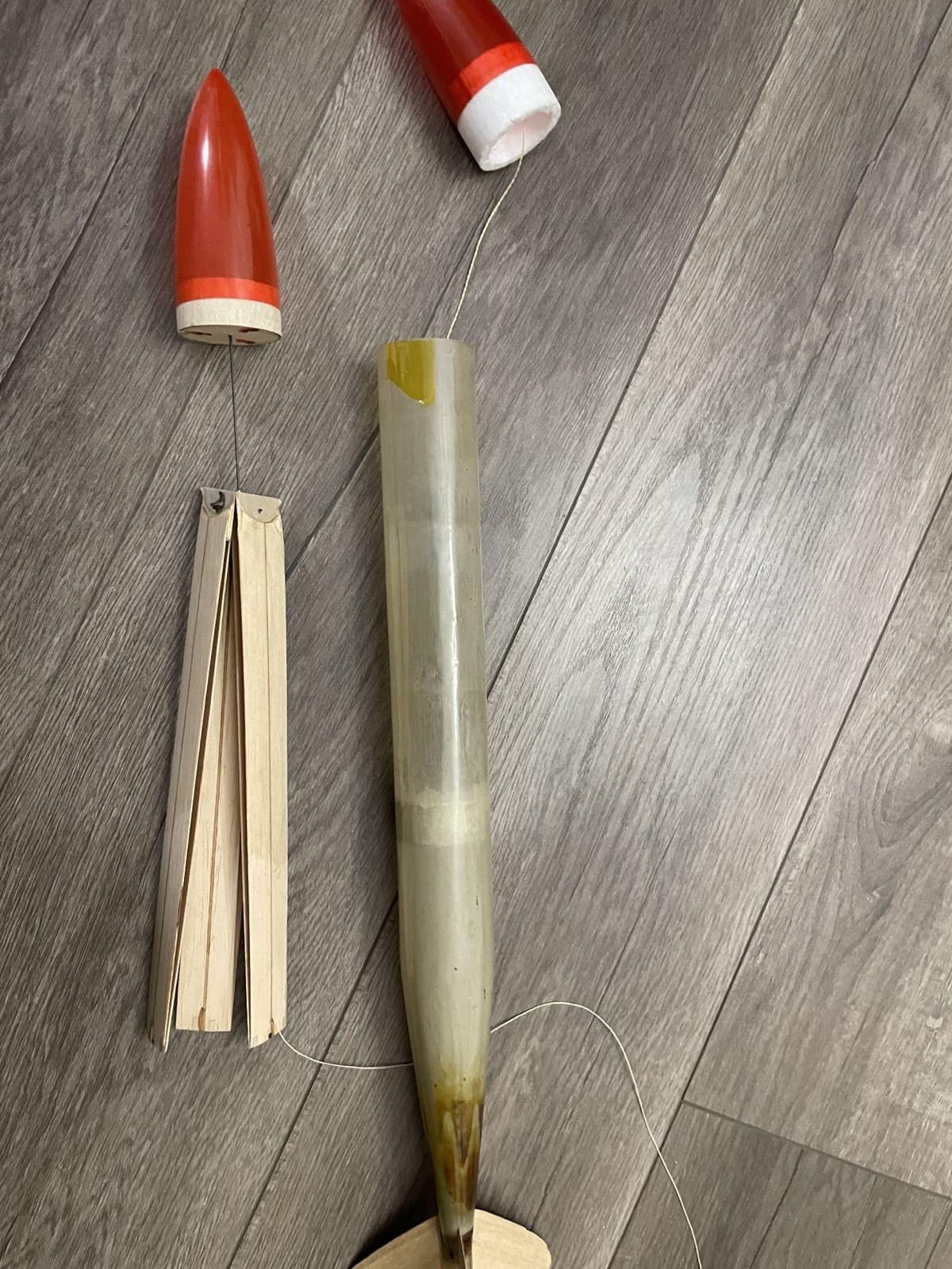 Nose cones, balsa and a fiberglass body